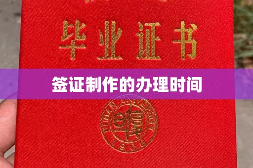 九龙坡签证制作的办理时间