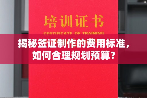九龙坡揭秘签证制作的费用标准，如何合理规划预算？