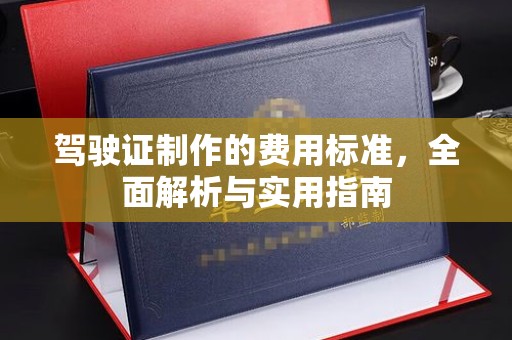 九龙坡驾驶证制作的费用标准，全面解析与实用指南