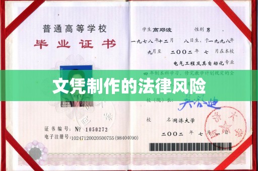 九龙坡文凭制作的法律风险
